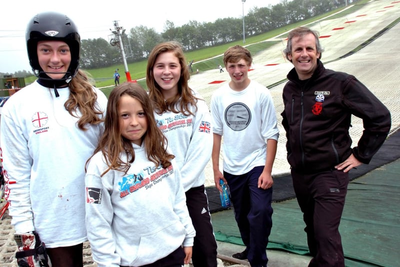 Sunderland Ravens Ski team members who win the British Artificial Ski Slope Championships 11 years ago.
Left to right are Francesca Lee, Lois Jackson, Millie Jackson, Rory Farren and Richard Weir.