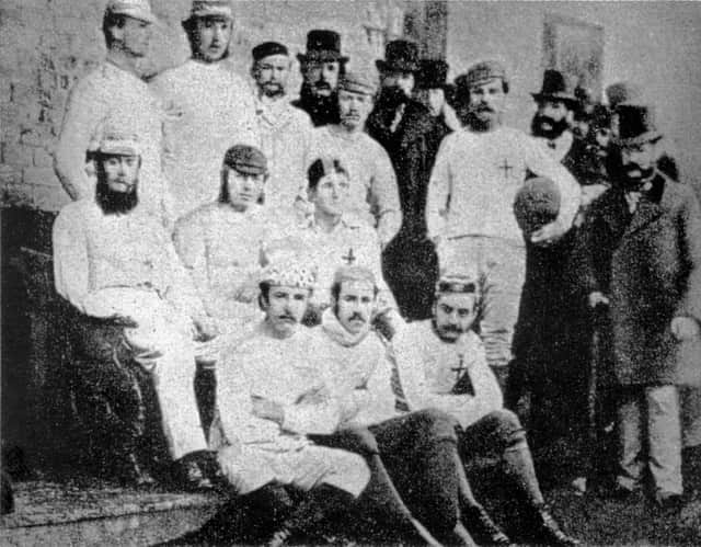 Sheffield FC's 1885 team pictured in what is one of the earliest photos of the world's oldest football club