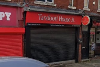 Tandoori House / Where: 513 Liverpool Street, Salford, M6 5QQ / Rating 1 / Verdict: Needs major improvement