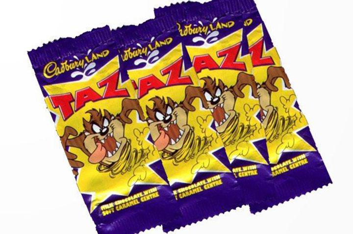 Relaunched as caramel freddo’s in the 90’s - they’re somehow still not the same as the old Taz bars - if you’re halloween haul was missing these delicious wee chocolate numbers, regardless of how much other sweeties you blagged, you’d feel a severe twinge of disappointment.
