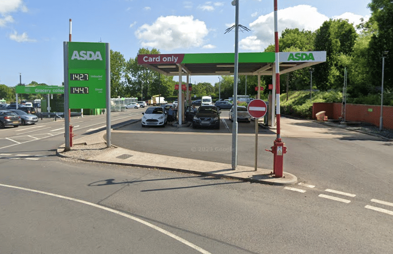 At Asda, in Gosforth, unleaded cost 144.7p per litre and diesel cost 152.7p per litre on the afternoon of Monday, November 27.
