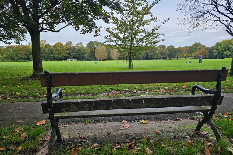 Visitors are spoiled with a choice of benches throughout the site. Visitors can be surrounded by trees and greenery, or watch their children play on the football pitch among other options.