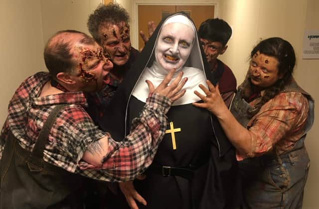 The Z Walkers take on a whole host of frightening characters, including zombies, to raise money for the charity