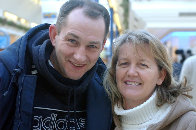 This couple were among many people who shared their views about swearing at football matches.