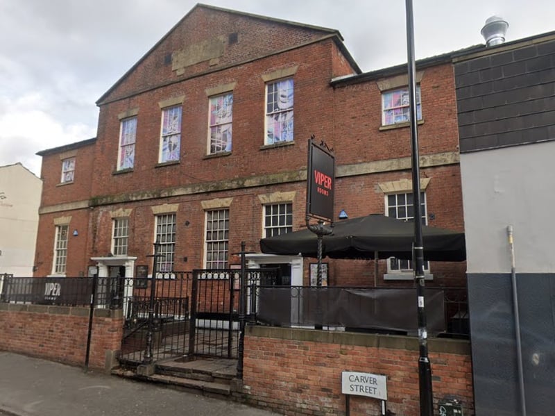 The Viper Rooms nightclub, on Carver Street, in Sheffield city centre, was handed a three-star food hygiene rating when it was inspected on January 10 2023.