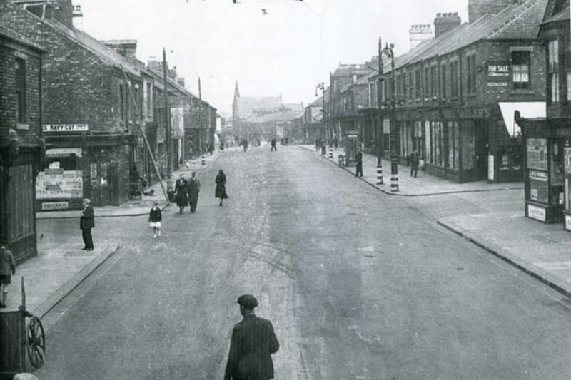 The war did not stop the South Tyneside residents from going about their daily tasks in Mile End Road in 1941. Photo: Shields Gazette