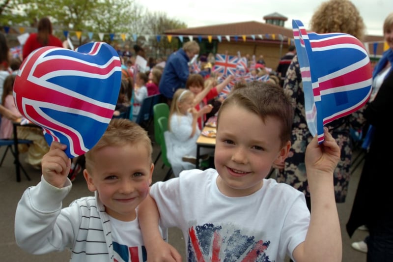 Pupils at St Benets RC joined in with a Royal Wedding street party in 2011.