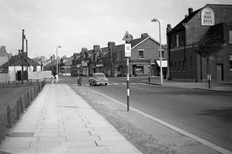 The junction of Fulwell Road and Sea Road in 1956.
