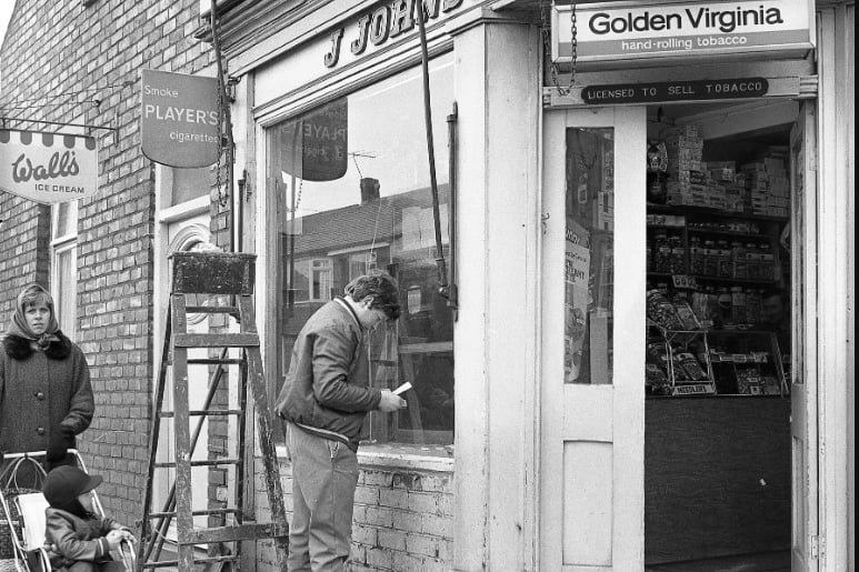 J Johnson's sweet shop in Fulwell Road in 1970.