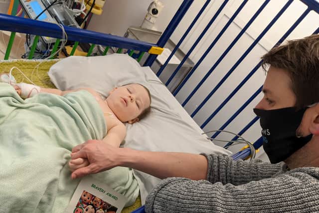 Ezra spent time on the Oncology and Haematology Ward at Sheffield Children's.