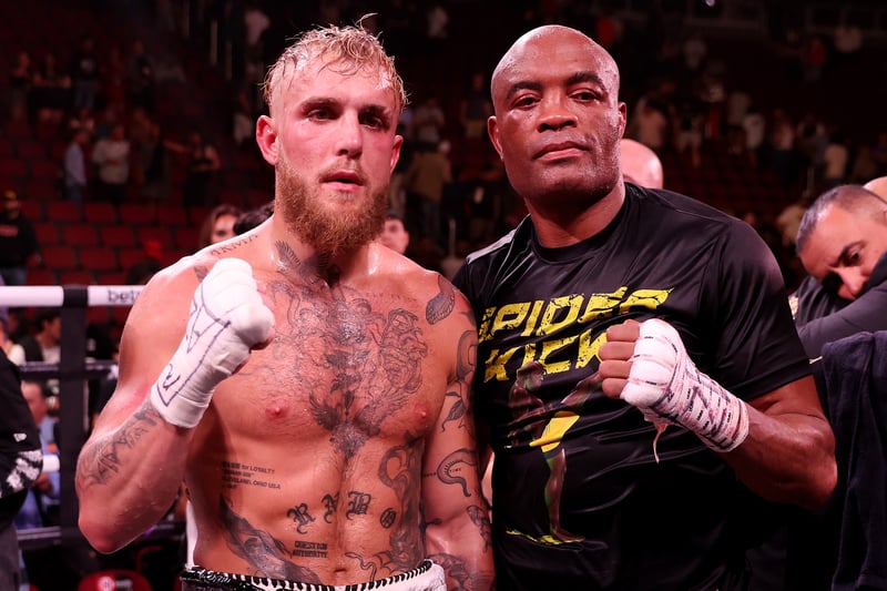 Social media star Jake Paul has built a reputation for fighting former UFC stars and the then 25-year-old came head to head with one of the biggest stars in 47-year-old Anderson Silva.  Paul emerged victorious by unanimous decision against a fighter who he claimed to idolise as a child. (Getty Images)
