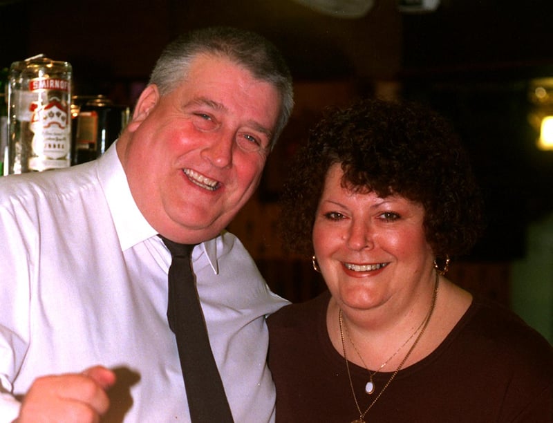 Bill and Maureen Dabell, of The Stag pub, at Stag Roundabout, Rotherham, in 1998