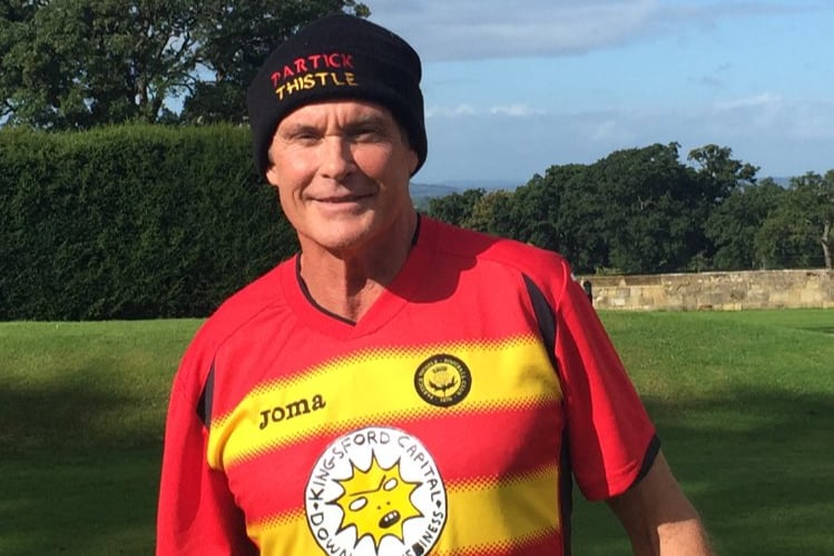 The former Baywatch star began following the Firhill club after performing in a panto in Glasgow in 2015, describing them as ‘a team for the people’