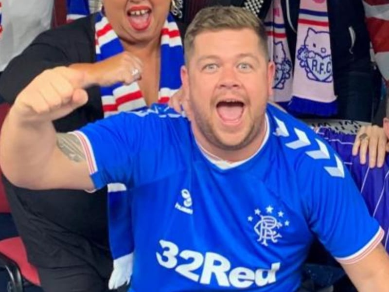 A well-known Ibrox regular, the Two Doors Down star and wrestling Grado - real name Graeme Stevely - is a big Rangers fan.