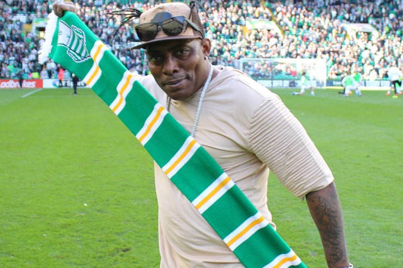 US hip hop star Coolio - who died aged 59 last year - made one of the most surprising visits to Celtic Park to conduct the half-time draw before meeting fans during a match against Hibs in 2017