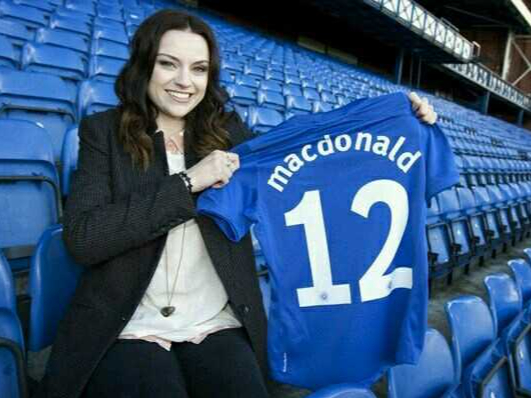 The Scottish hit-maker is a big Rangers fan and is arguably the club's most famous modern-day supporter. She is also married to former Gers defender Richard Forster.
