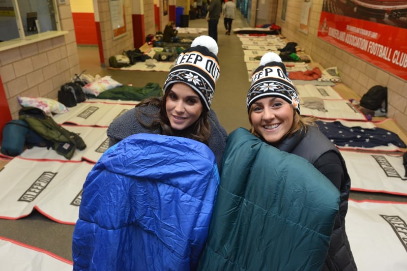 Vicky Pattison was taking part in the Centrepoint sleep out at the Stadium of Light for charity with Katie Bulmer-Cooke in 2017.
Vicky was tops in the show in 2015.