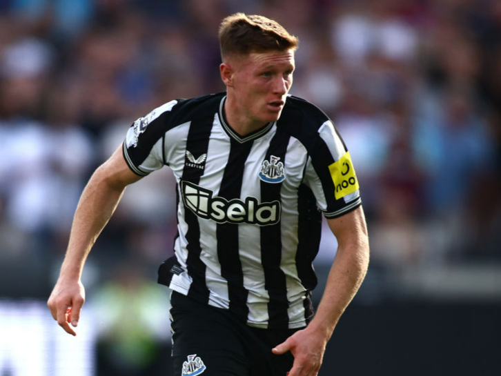 The Whitley Bay-born midfielder will be sidelined for the next eight weeks with a back injury. 