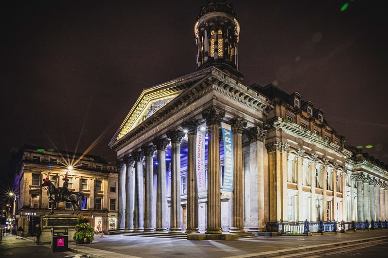 Fronted by the famous statue of the Duke of Wellington with a traffic cone on his head, Glasgow’s Gallery of Modern Art was opened as a gallery in 1996 with the building in Royal Exchange Square dating back to 1778.