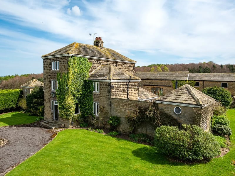 This 5 bed detached property on Wike Lane was last reduced on October 11 by a total of 36 percent, to £1.600.000. 