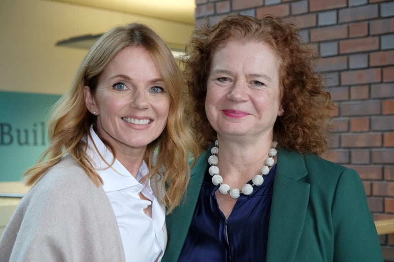Geri Halliwell-Horner and Professor Helen Scott, Pro Vice Chancellor of Sheffield Hallam University. Geri visited the university on October 26 to give a guest lecture to 'wannabe' writers. Photo: Paul David Drabble
All rights Reserved
www.pauldaviddrabble.co.uk