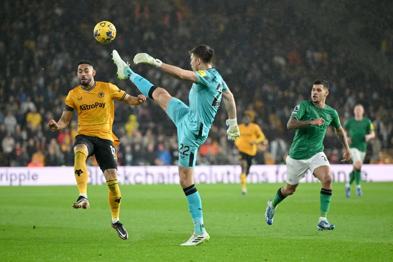 Produced a brilliant finger tips save to deny Matheus Cunha and dealt with a lot of crosses into his area. But it was a costly decision to punch instead of catch the ball that led to Wolves’ second goal. 