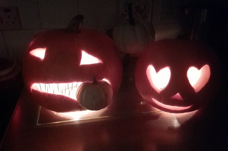 Ava and Myla' perfect pumpkins
Credit: Lauren Davison