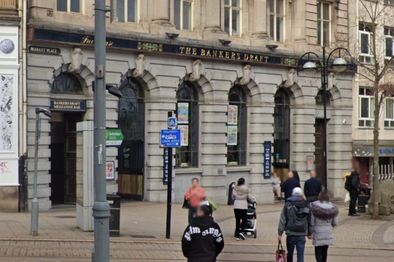 The Bankers Draft, on Market Place in the city centre, sells a pint of Carling for £3.43.