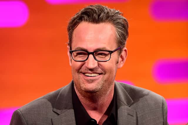 Matthew Perry during filming of the Graham Norton Show at The London Studios, south London (Photo: PA)