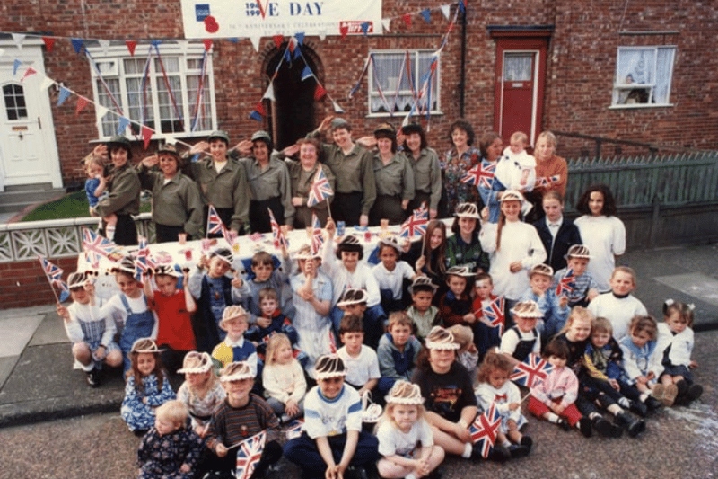 These people were marking VE Day in 1995 but were you among them? Photo: Shields Gazette