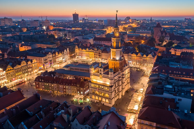 A return flight starts at £132. Other locations such as Warsaw and Wroclaw start at £137.
