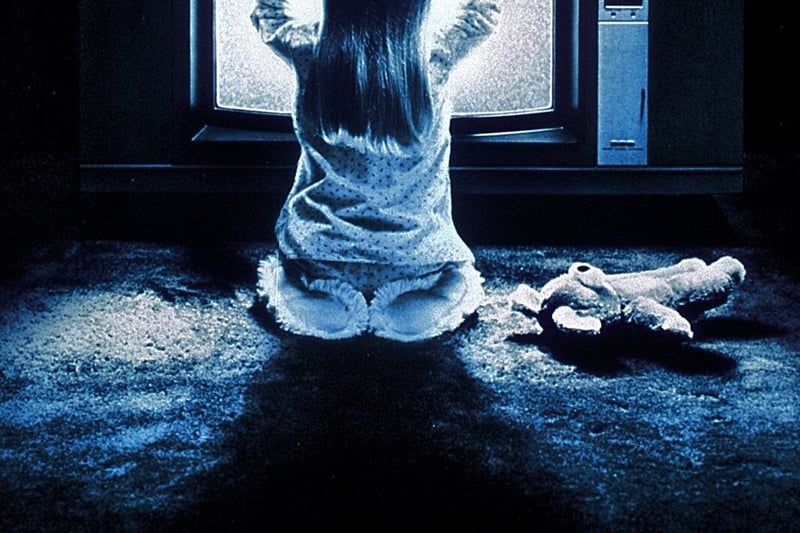 'It knows what scares you'. The little child, the TV - the impending horror of Poltergeist. 80s classic. So so memorable.