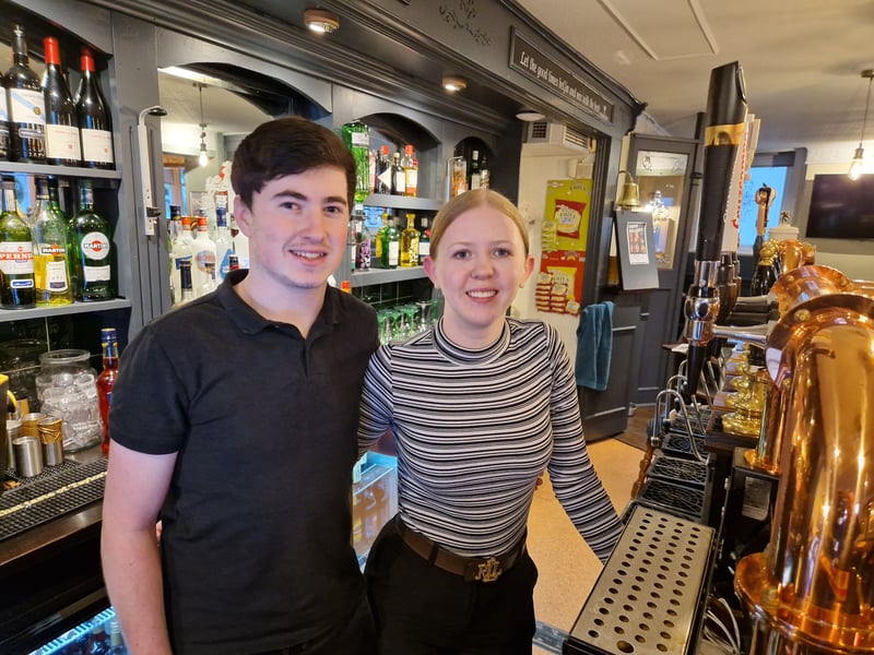 Tilly and Ronan, who are running the Ranmoor Inn, open again after a month long refurbishment Picture: David Kessen, National World