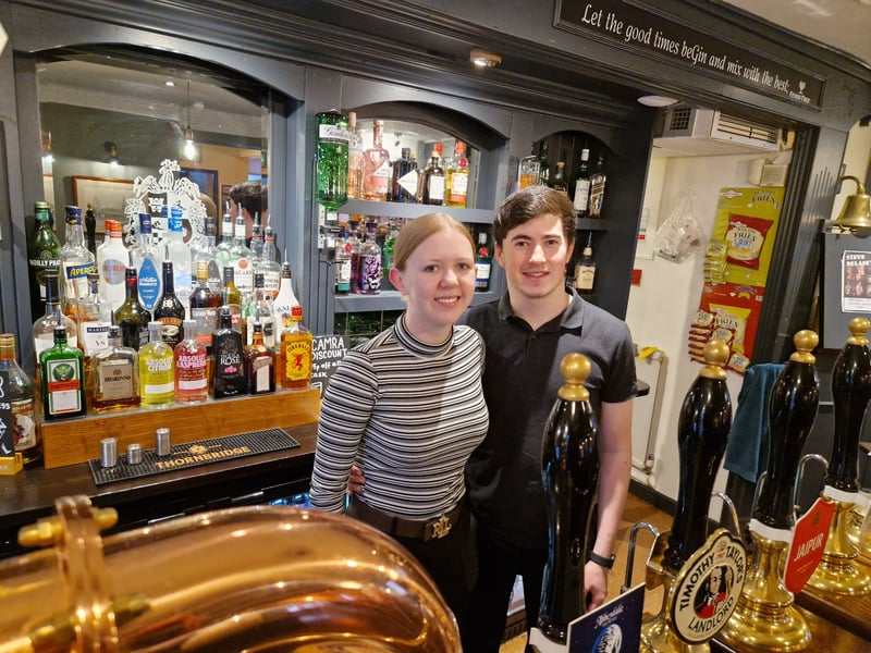 Tilly and Ronan, who are running The Ranmoor Inn, in Ranmoor, Sheffield, which has reopened after a major refurbishment. Picture: David Kessen, National World
