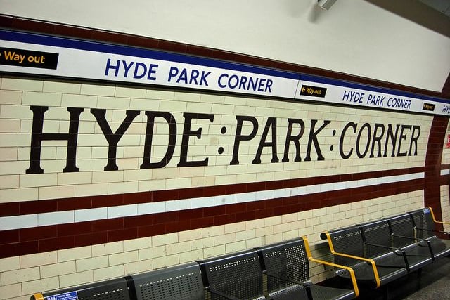 In 2022, Hyde Park Corner station was closed for a total of 43 times.