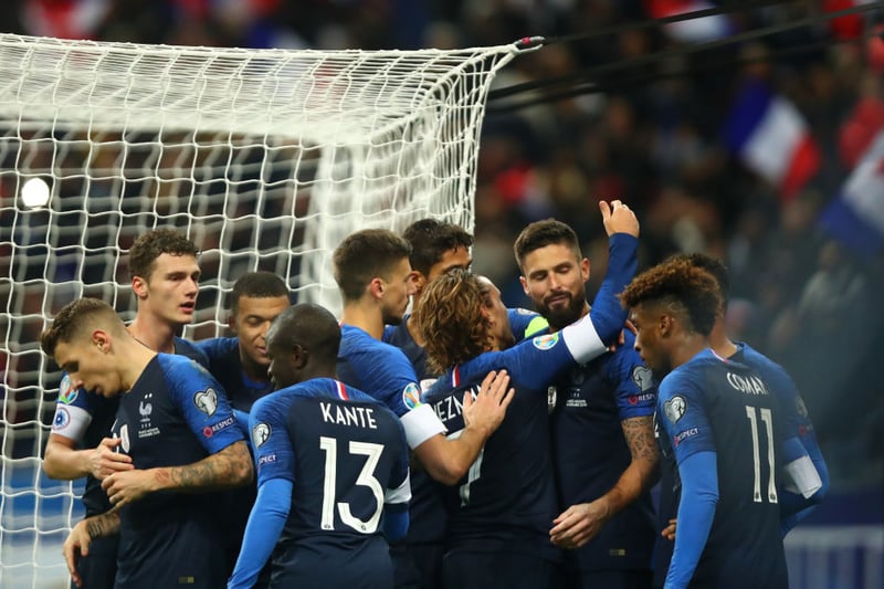 France have two Euro titles - winning in 1984 and 2000, as well as being beaten finalists in 2016. They are 9/2 second favourites for next year.
