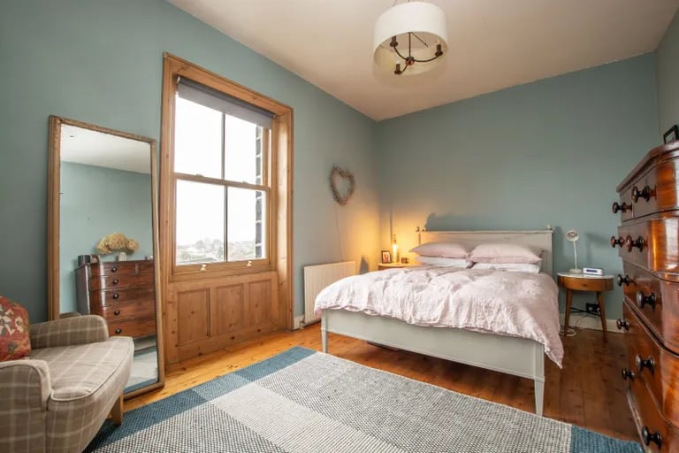 On the first floor is a bright and airy double bedroom.
