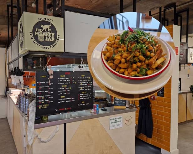 The Monkey Jar at Sheffield's Kommune food hall serves what must be one of Britain's poshest curry and chips