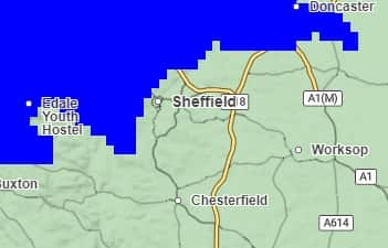 Weather map by the Met Office at 6pm in Sheffield on Halloween night for October 31. This is largely how the weather will be much of the trick-or-treating season will be - a small chance of rain all night but largely dry for most of the Steel City.