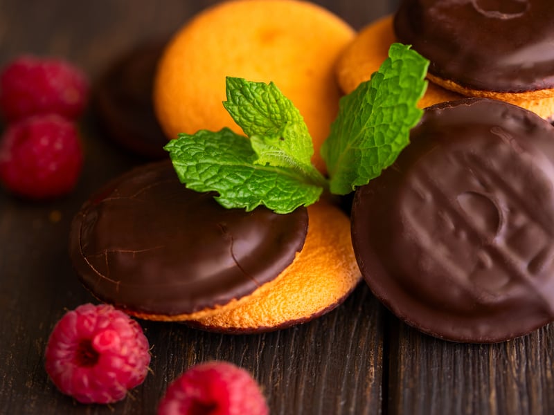 Putting an end to the biscuit vs cake debate, during the first technical challenge of series seven, bakers were asked to create 12 identical Jaffa Cakes. Perhaps it was the debate which caused this recipe to be searched, but we’re sure the thought of a homemade version would also tempt audiences.