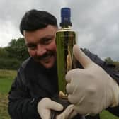 Charlie Sloth launched a bottle of Au Vodka into space from Sheffield