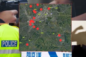 Pictured are the 15 worst Sheffield streets for violence and sexual offences 