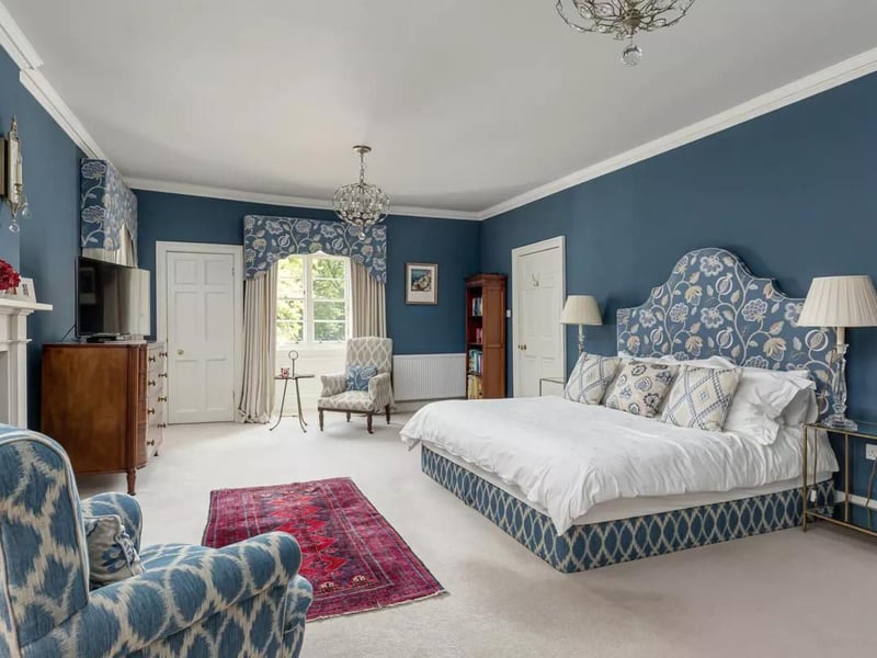 The opulent family home includes eight luxurious double bedrooms - six of which have ensuite bathrooms.