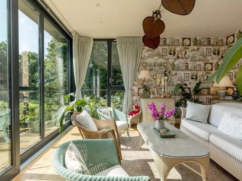 A summer house means you can curl up in the sunshine even when it's freezing outside.