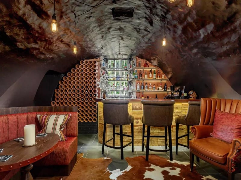 There's no need to head into town for a tipple when you have your very own bar.