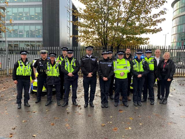 Police officers took part in the "highly visible" Operation Duxford and Operation Bubbles yesterday (November 1)