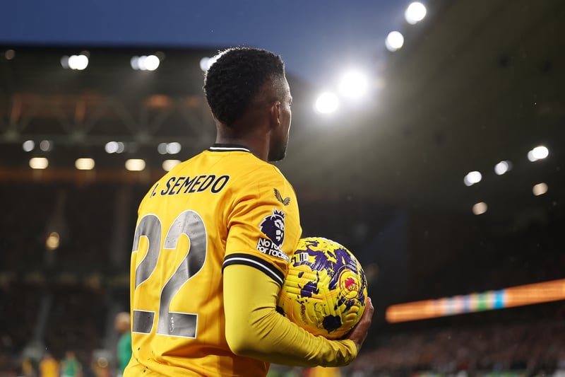 An injury to a key player means Wolves are likelier to stick to a back four rather than a three. Semedo is ahead of Matt Doherty in the pecking order as it stands.