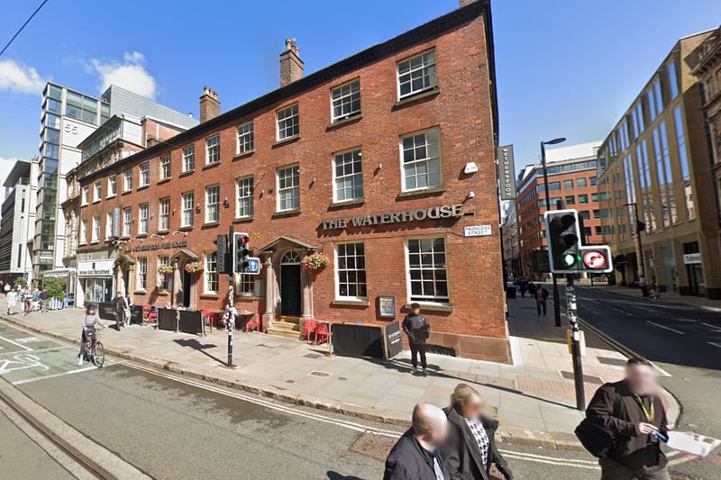 The Waterhouse, located at 67–71 Princess Street, sells a pint of Carling for £4.18