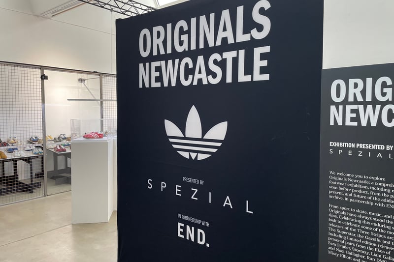 The exhibition sees Adidas’ iconic footwear being brought to the North East.