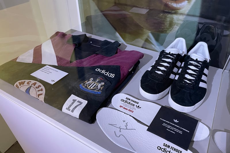 Sam Fender has donated some of his own Adidas collection to the exhibition.